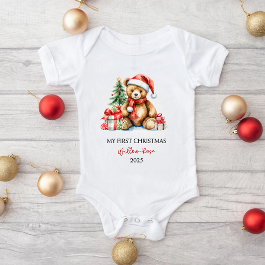 1ST CHRISTMAS BABY VEST