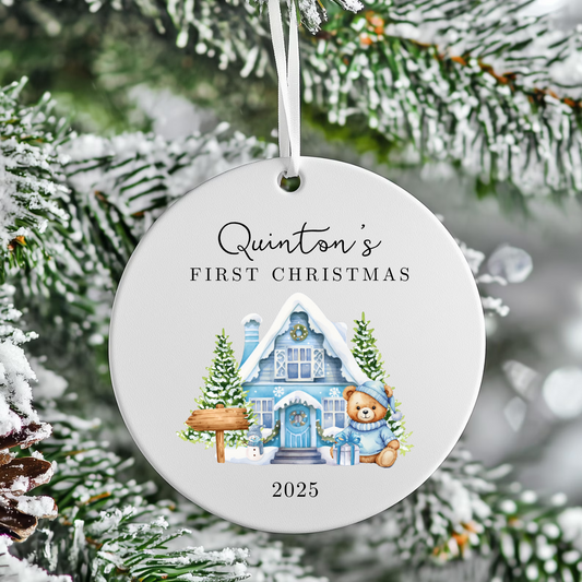 1ST CHRISTMAS CERAMIC BAUBLE