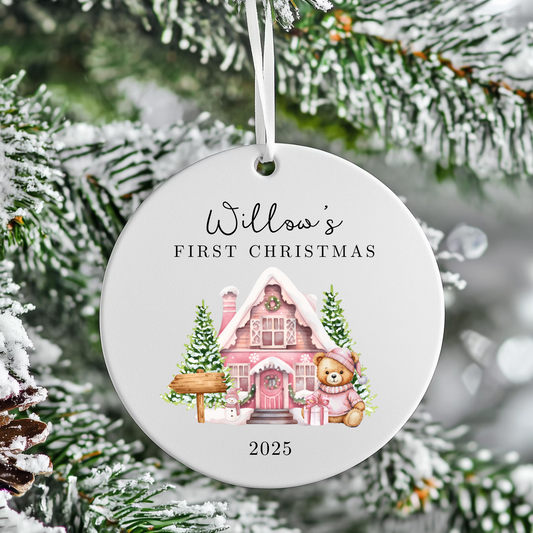 1ST CHRISTMAS CERAMIC BAUBLE