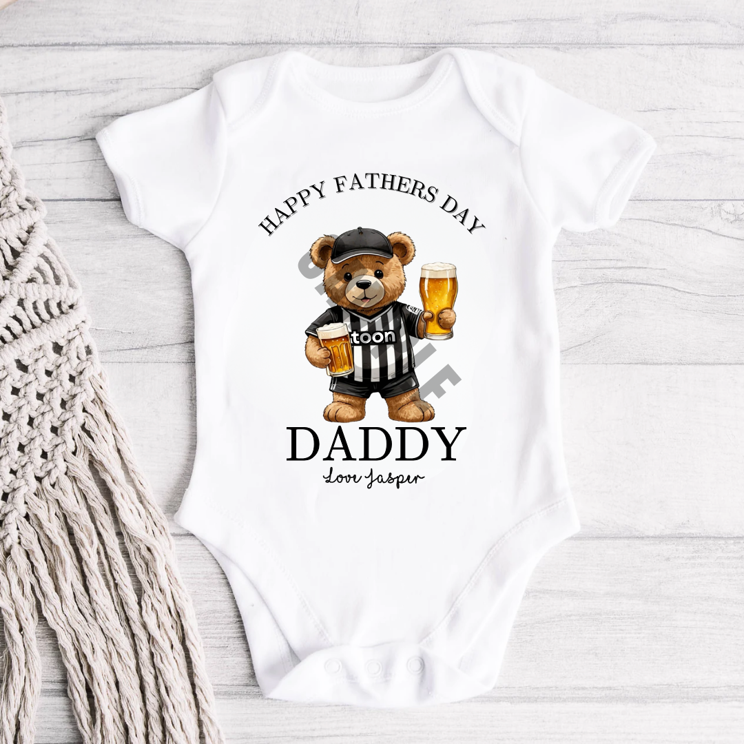 FATHERS DAY NUFC BABY VEST