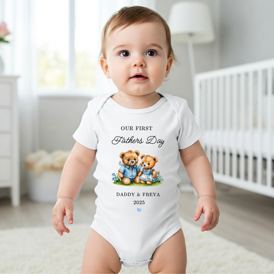 1ST FATHERS DAY BABY VEST