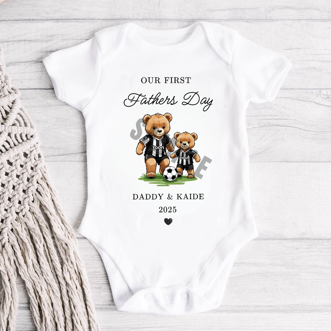 FATHERS DAY NUFC BABY VEST