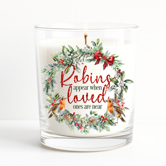 MEMORIAL ROBIN CANDLE