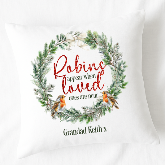 MEMORIAL ROBIN CUSHION