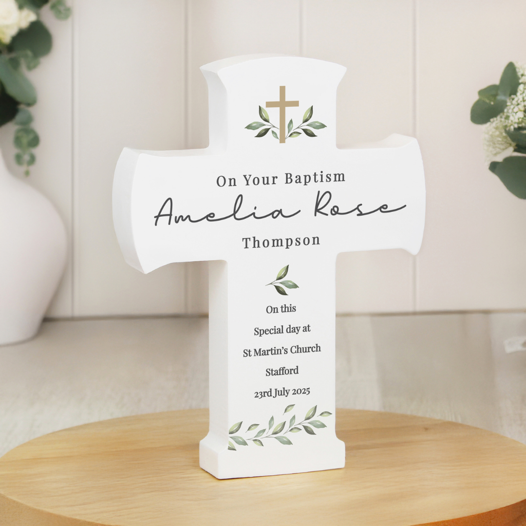 PERSONALISED WOODEN CROSS