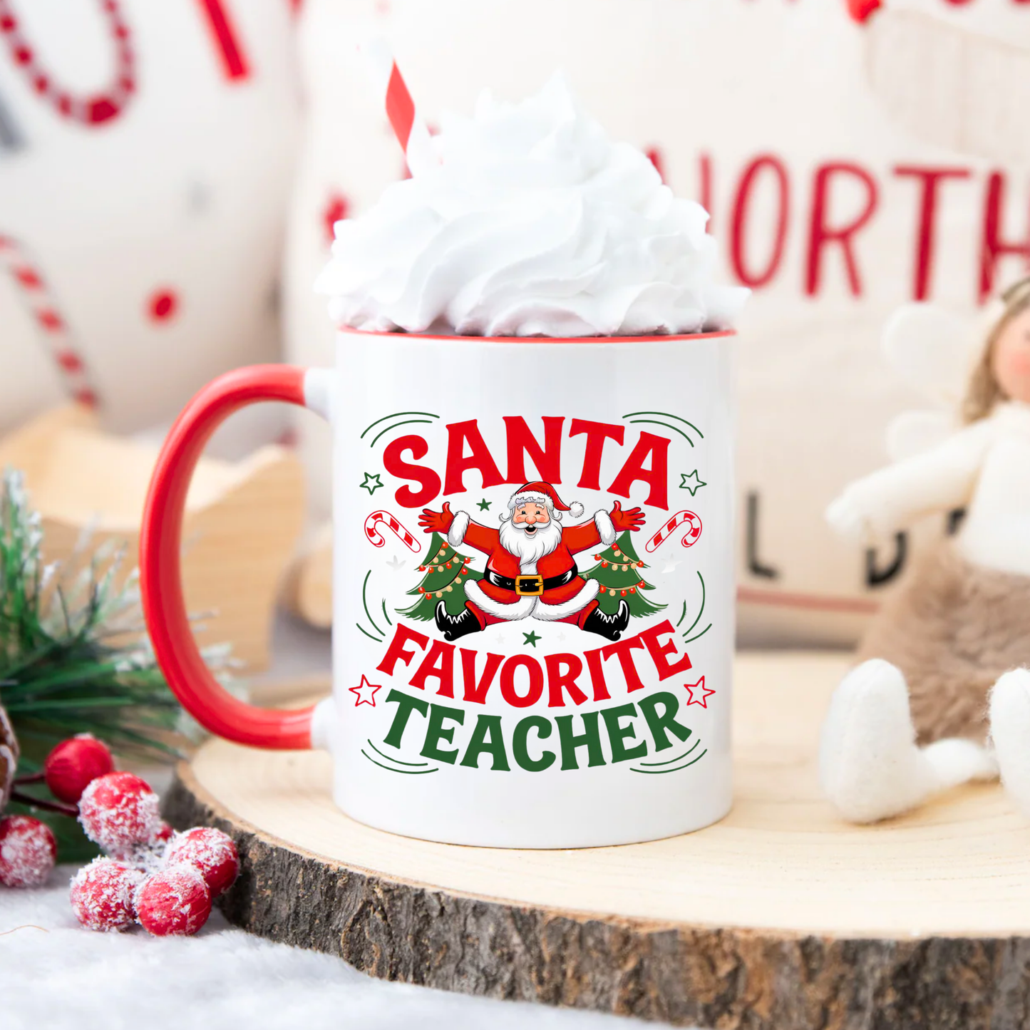 TEACHER CHRISTMAS MUG