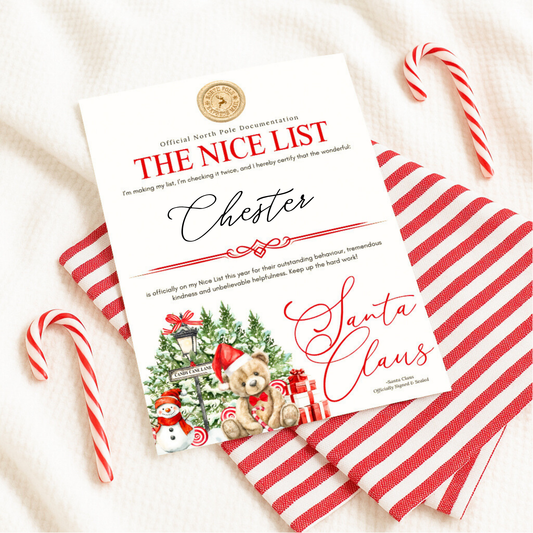 NICE LIST CERTIFICATE