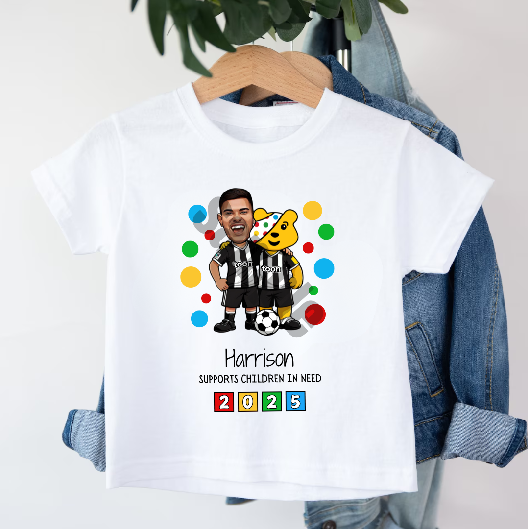PUDSEY & PLAYER CHILDREN IN NEED T-SHIRT