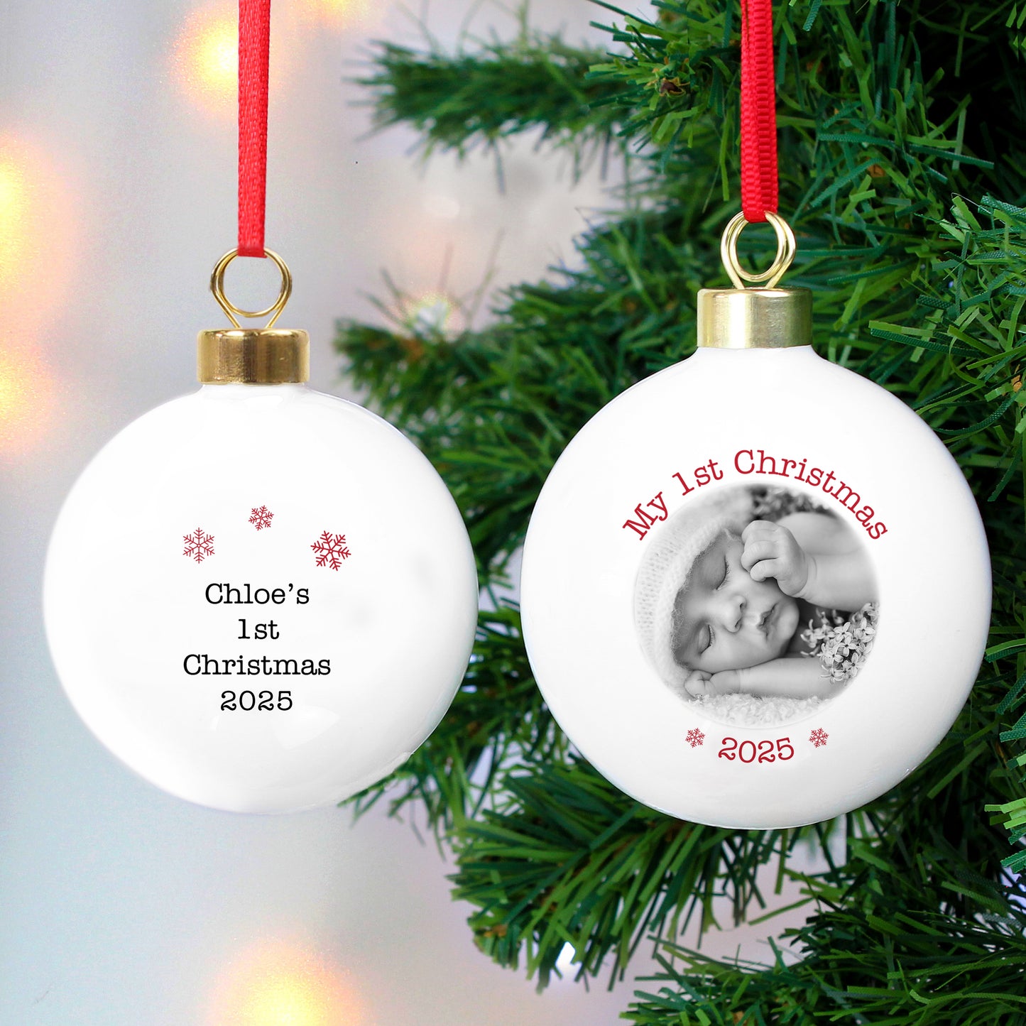 1ST CHRISTMAS PHOTO BAUBLE