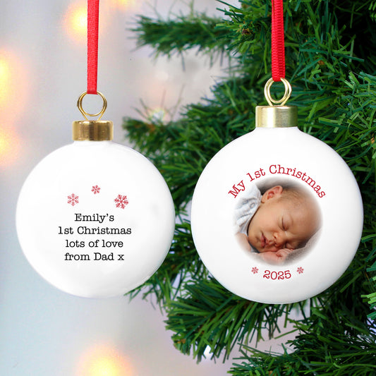 1ST CHRISTMAS PHOTO BAUBLE