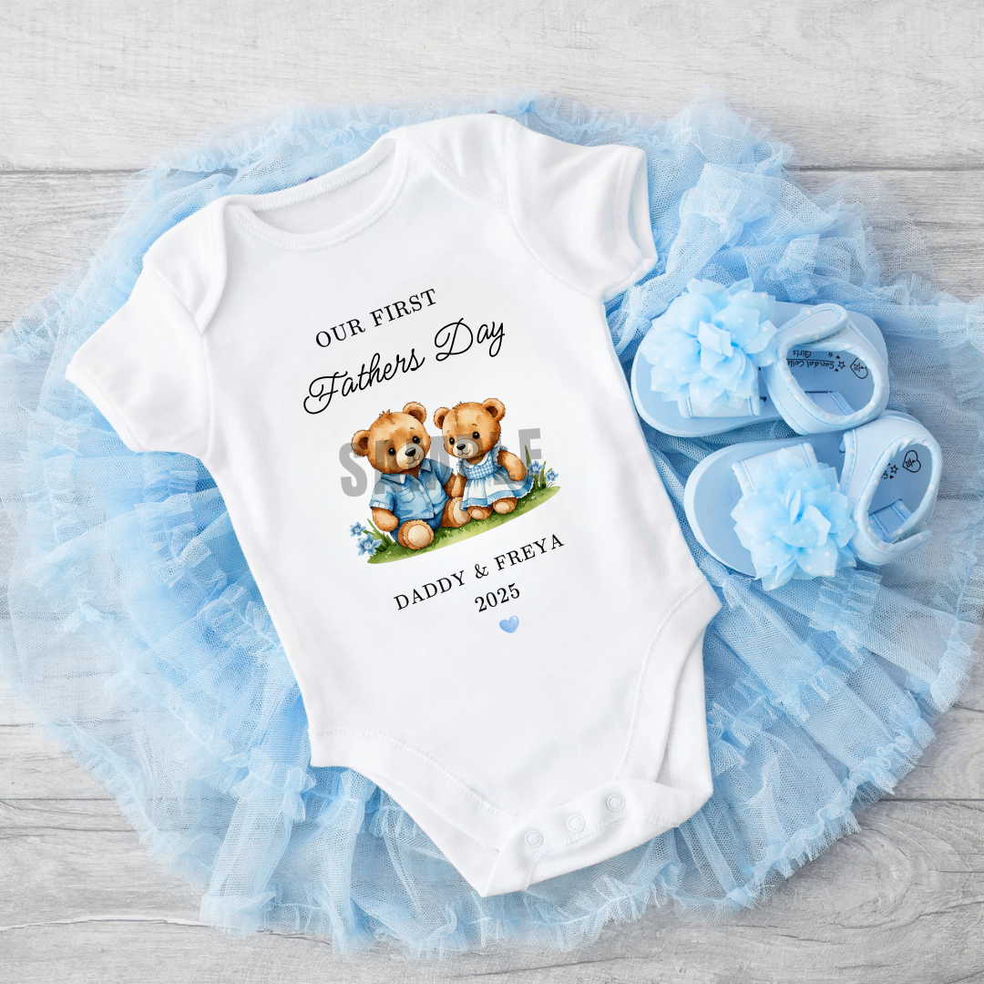 1ST FATHERS DAY BABY VEST