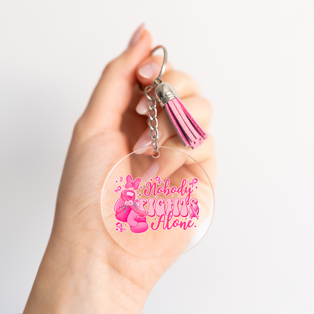 NOBODY FIGHTS ALONE KEYRING