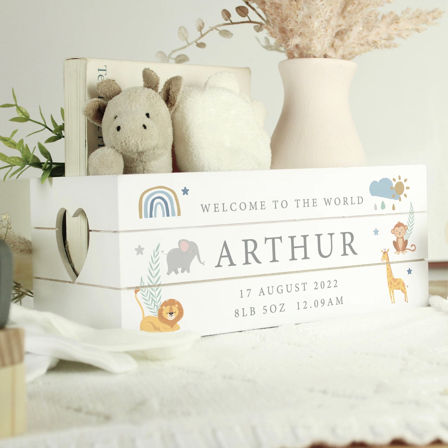 SAFARI ANIMALS CRATE