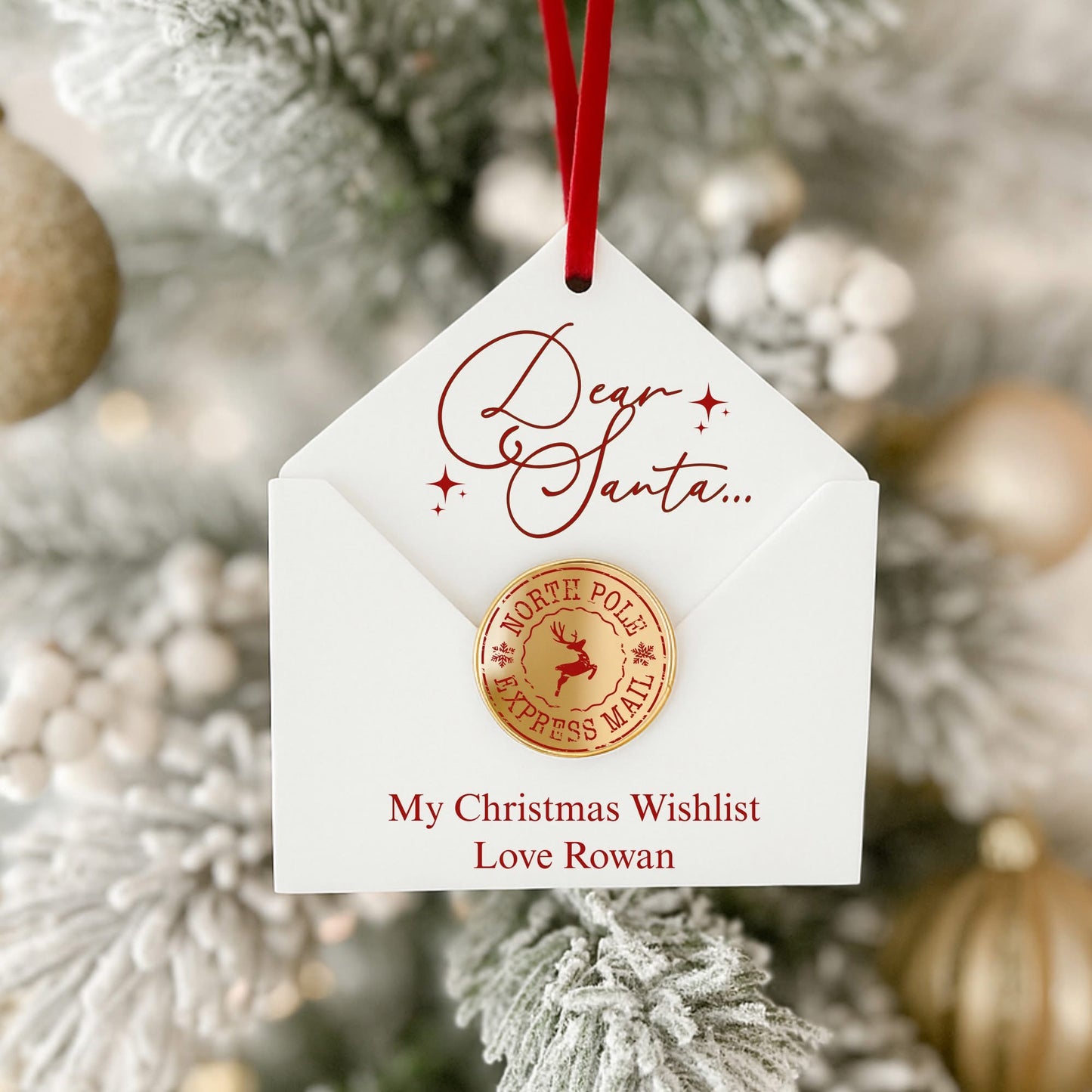 WHITE HANGING ENVELOPE