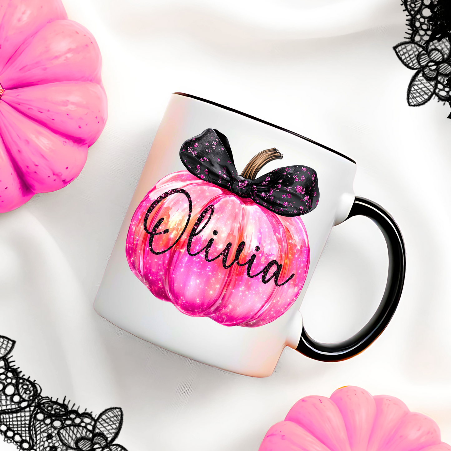 IRIDESCENT PUMPKIN MUG