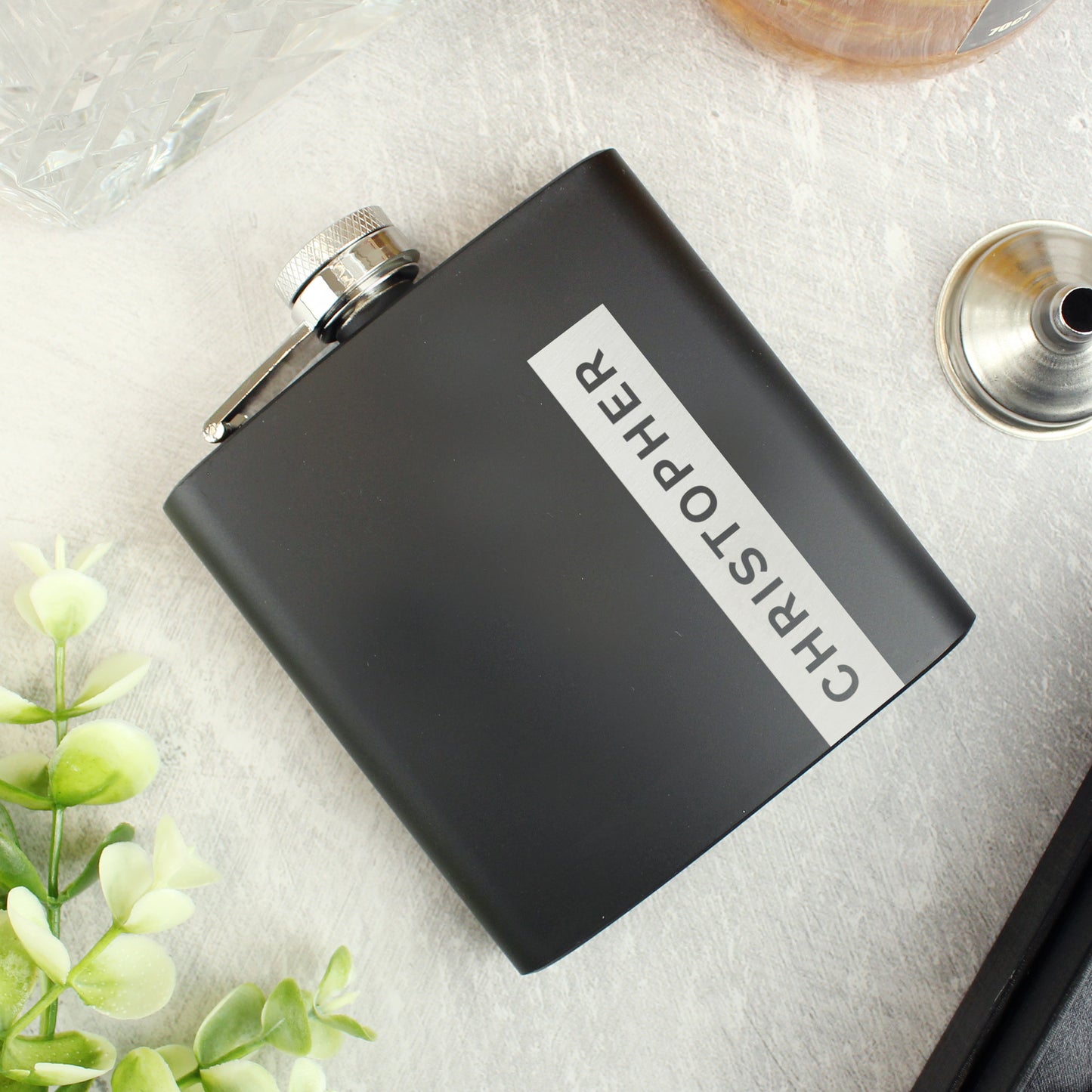 BLACK HIP FLASK