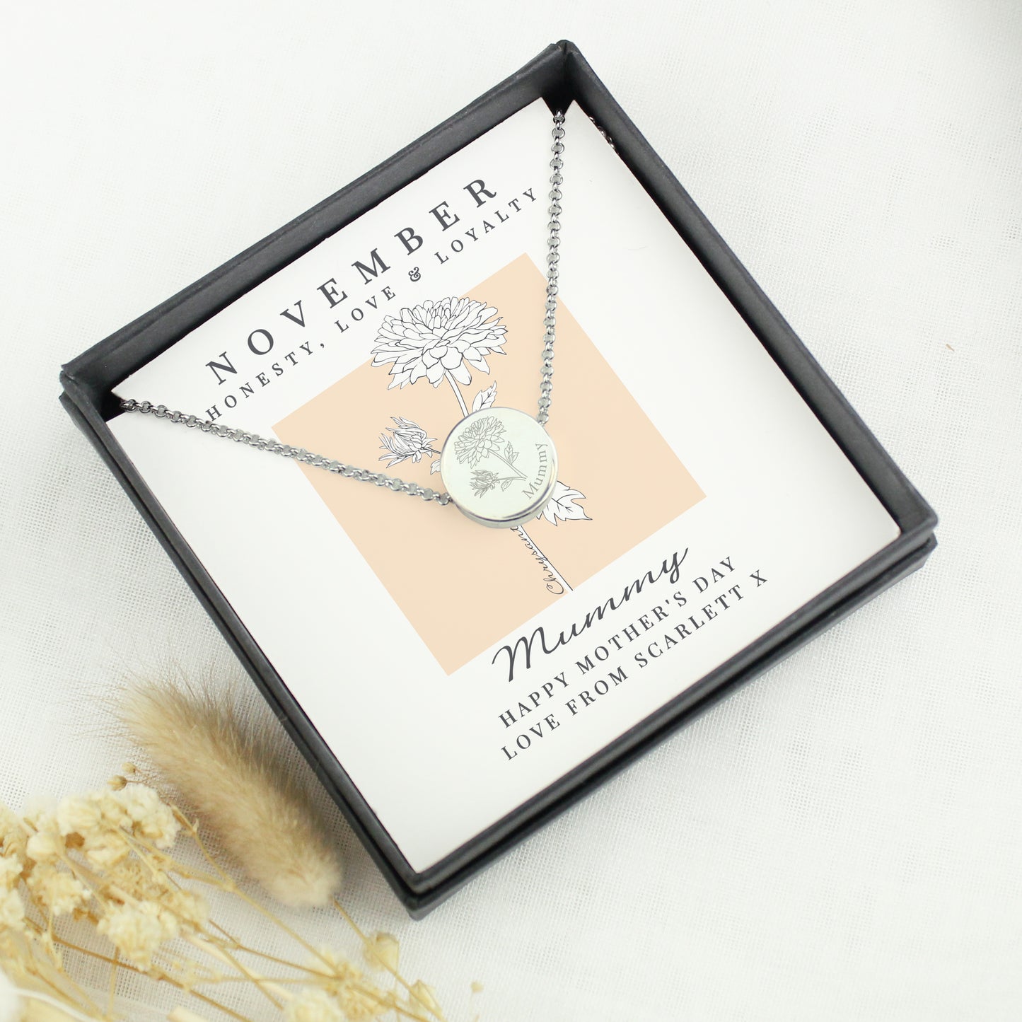 NOVEMBER FLOWER NECKLACE