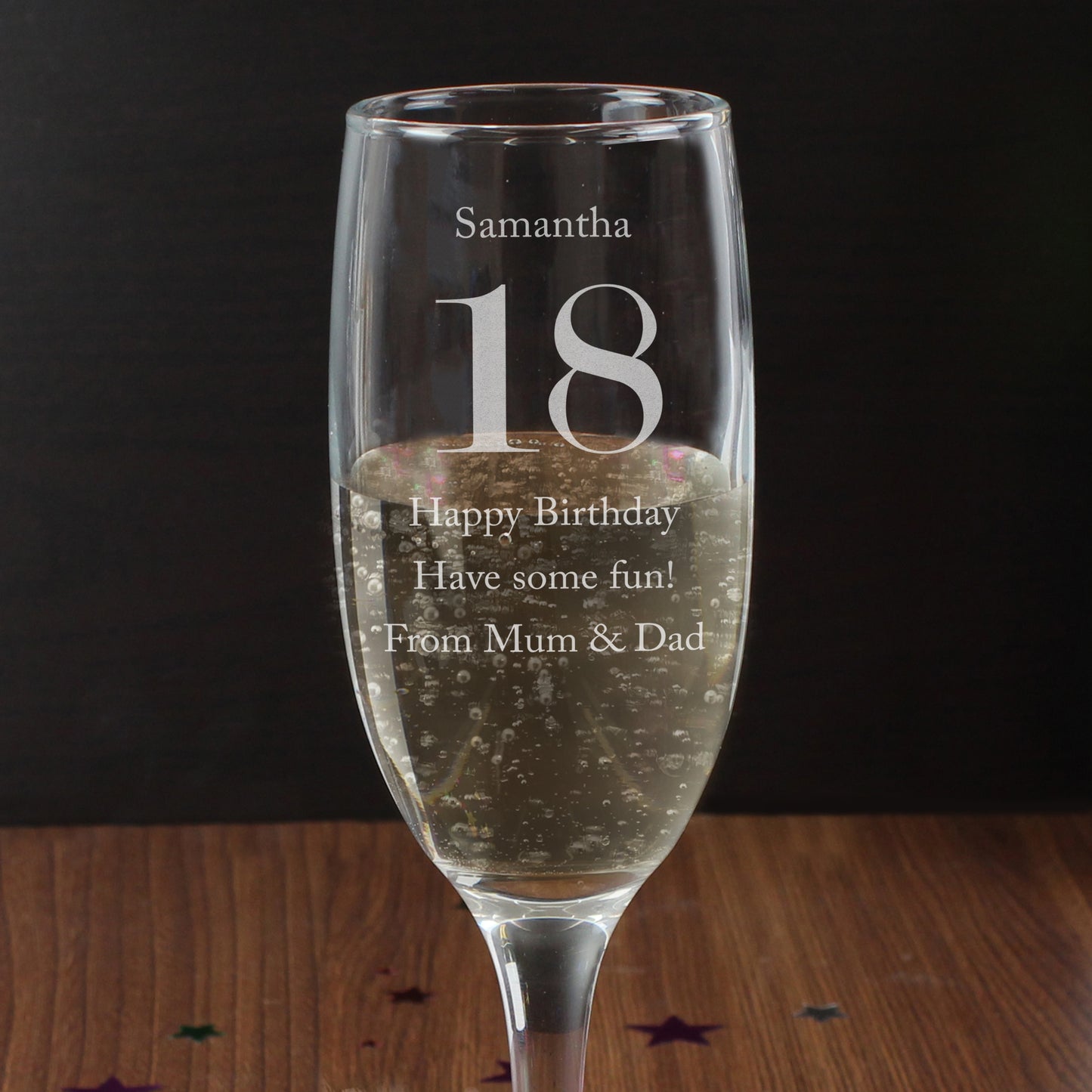 BIRTHDAY CHAMPAGNE FLUTE