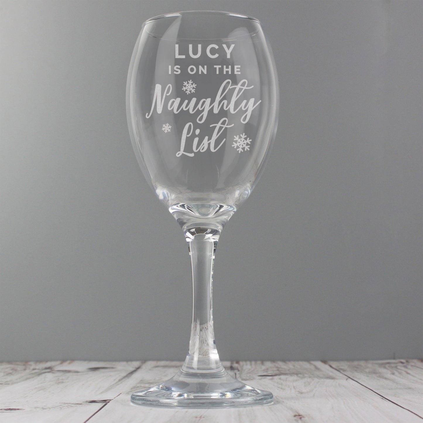 CHRISTMAS WINE GLASS