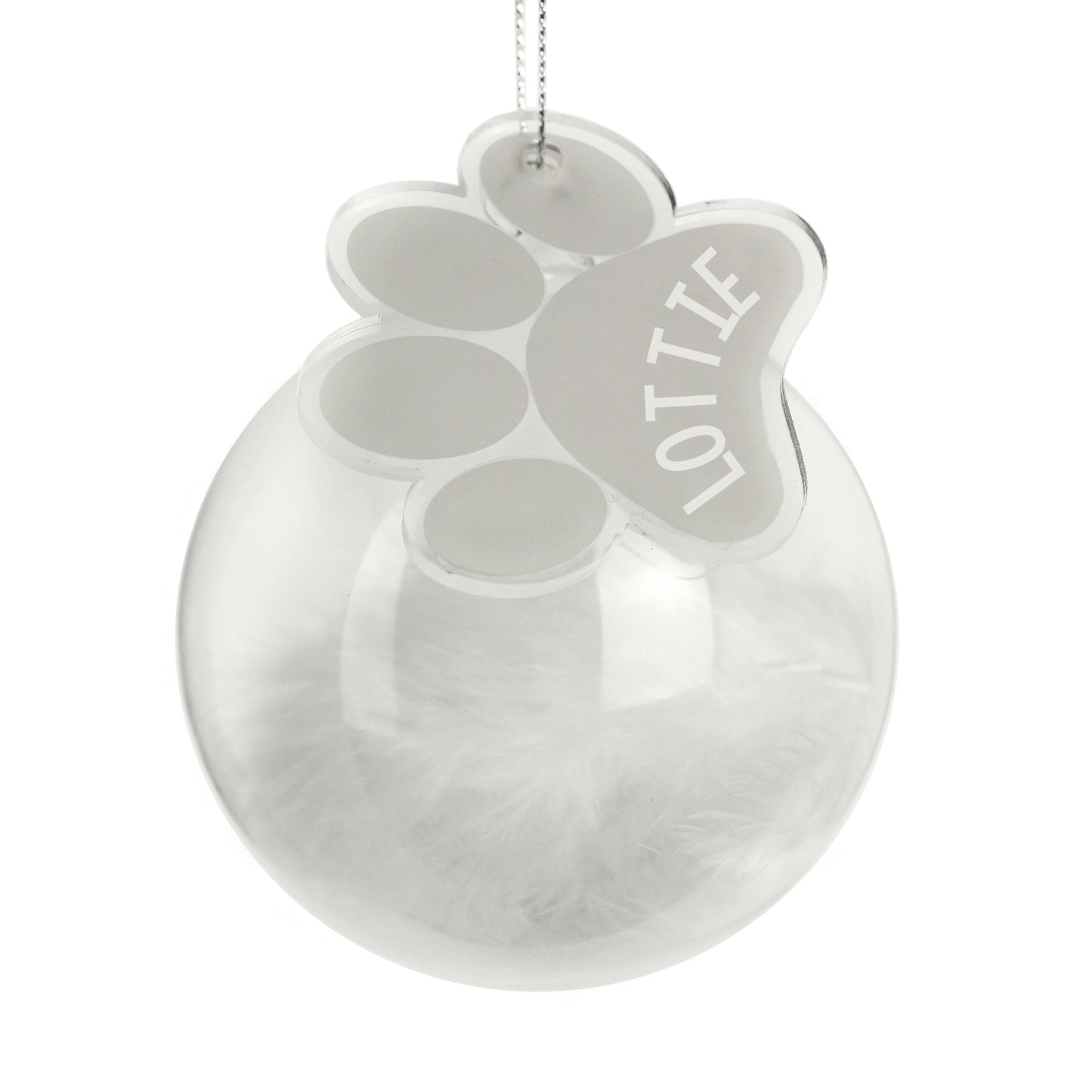 MEMORIAL PAW PRINT BAUBLE