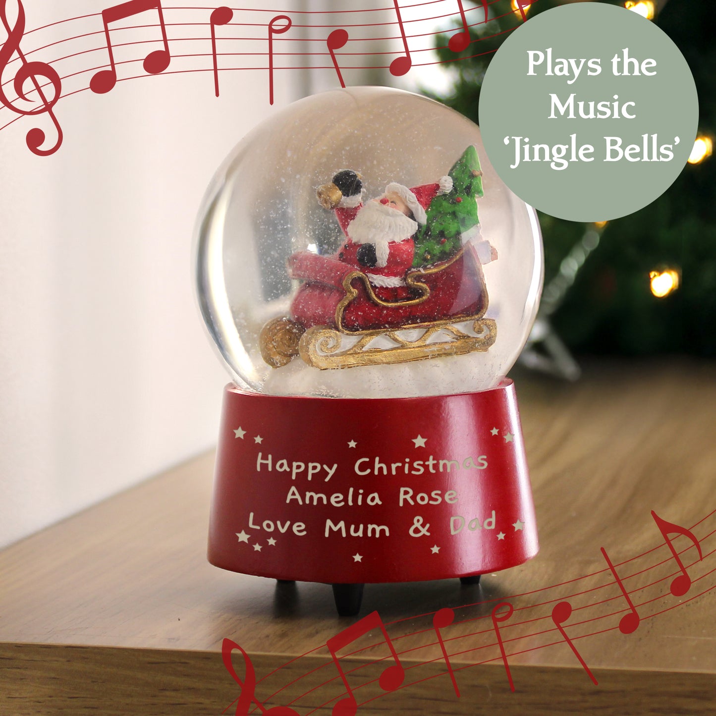 MUSICAL SANTA GLOBE