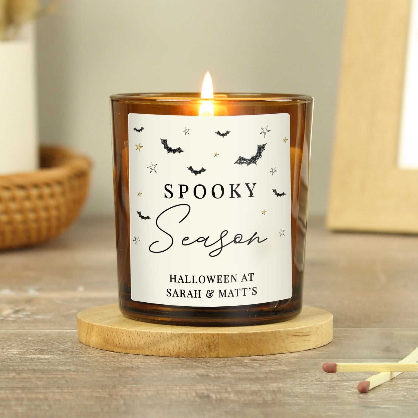 PERSONALISED SPOOKY CANDLE
