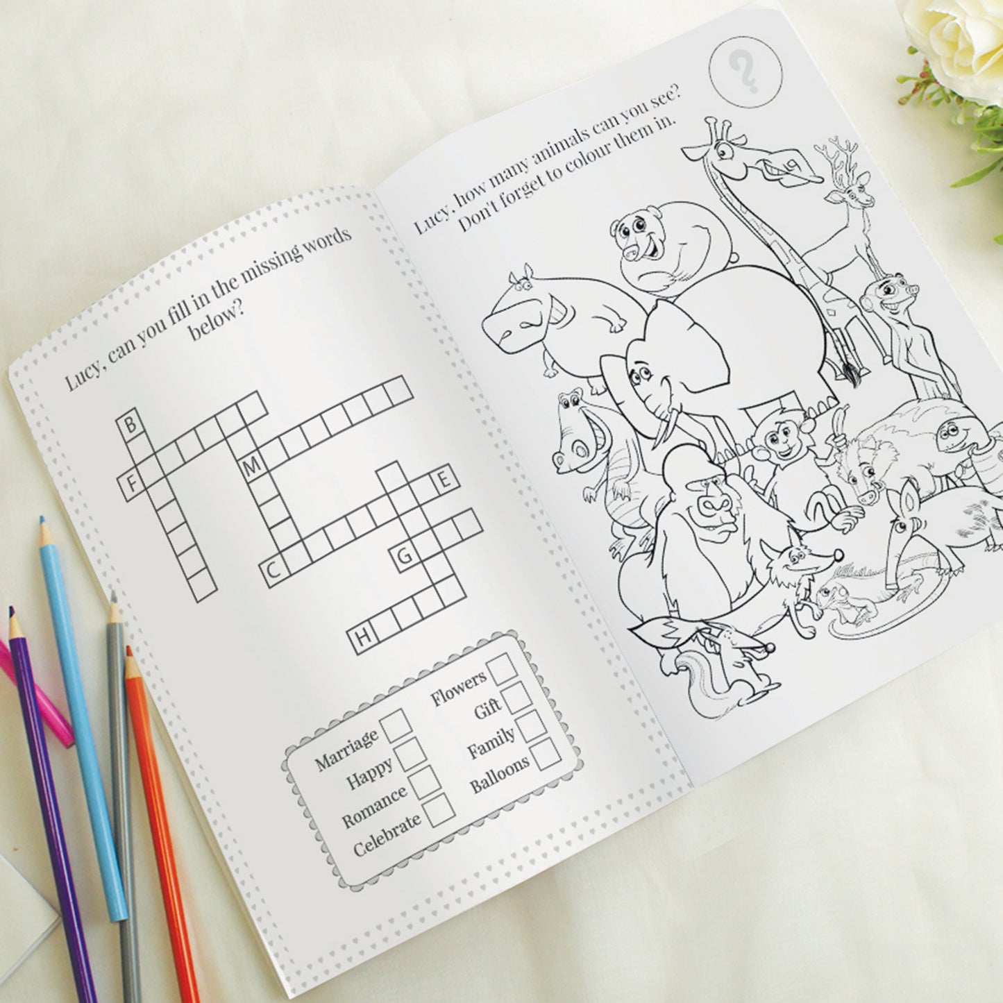 WEDDING ACTIVITY BOOK