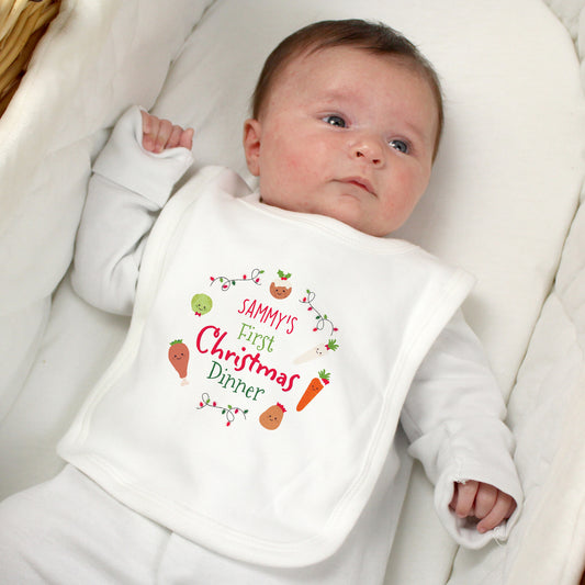 FIRST CHRISTMAS DINNER BIB