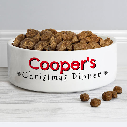 CHRISTMAS DINNER PET BOWL