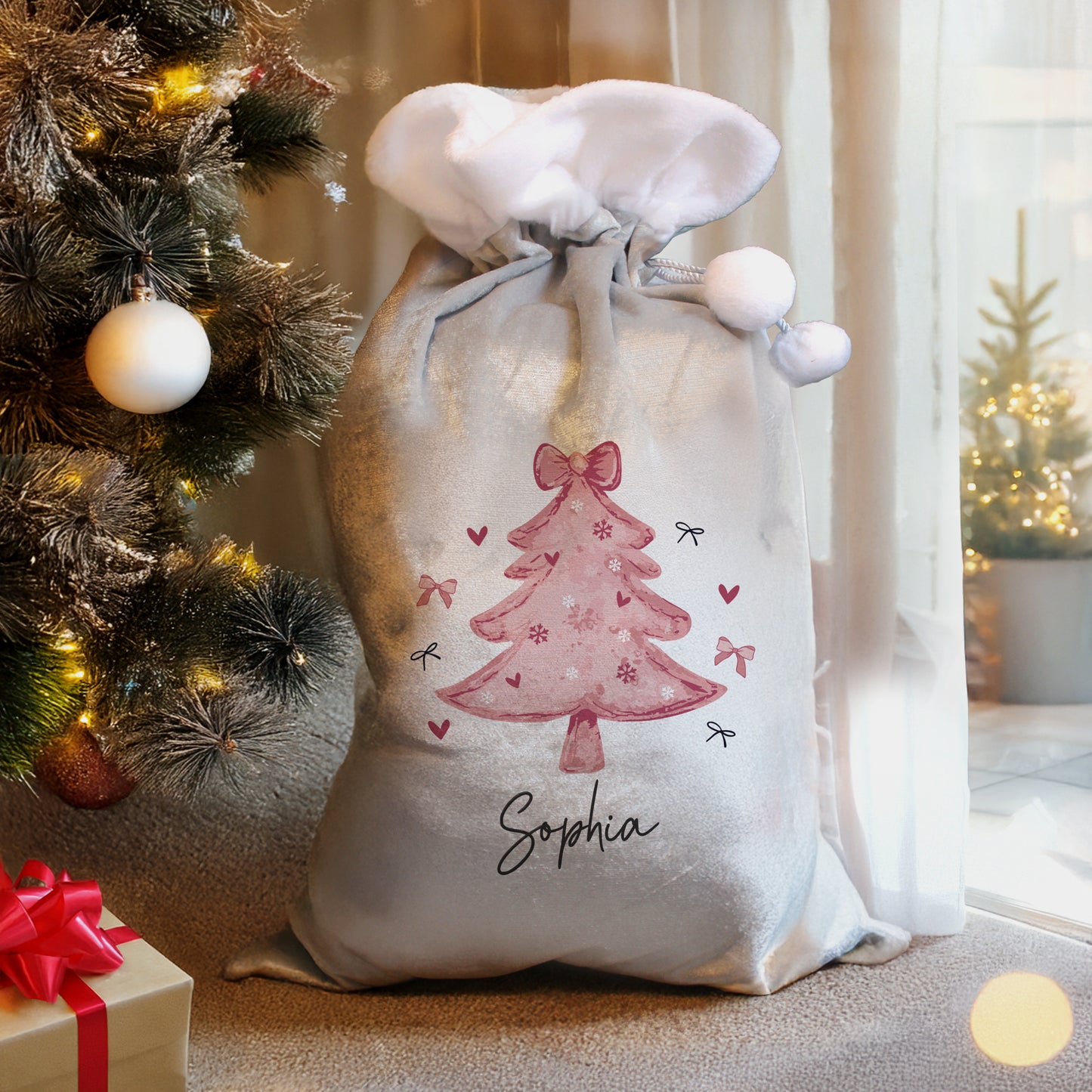 PINK CHRISTMAS TREE SACK