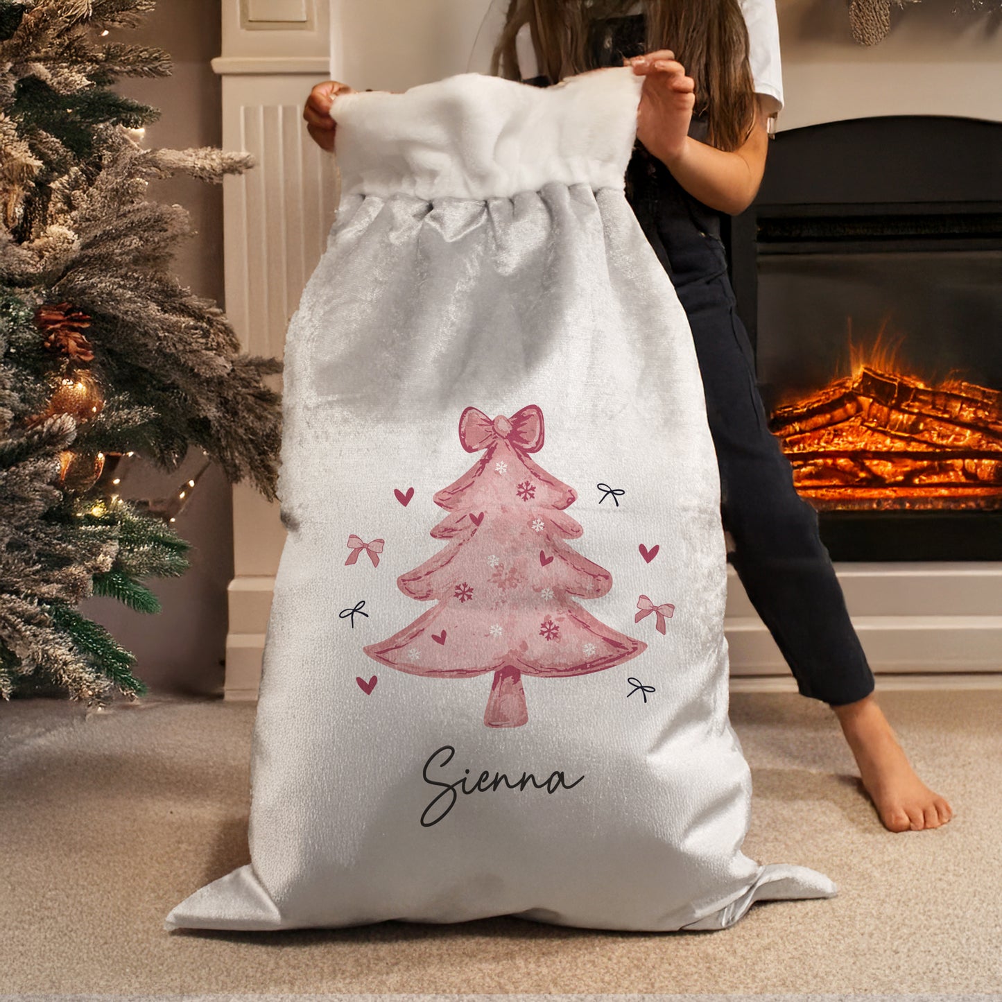 PINK CHRISTMAS TREE SACK