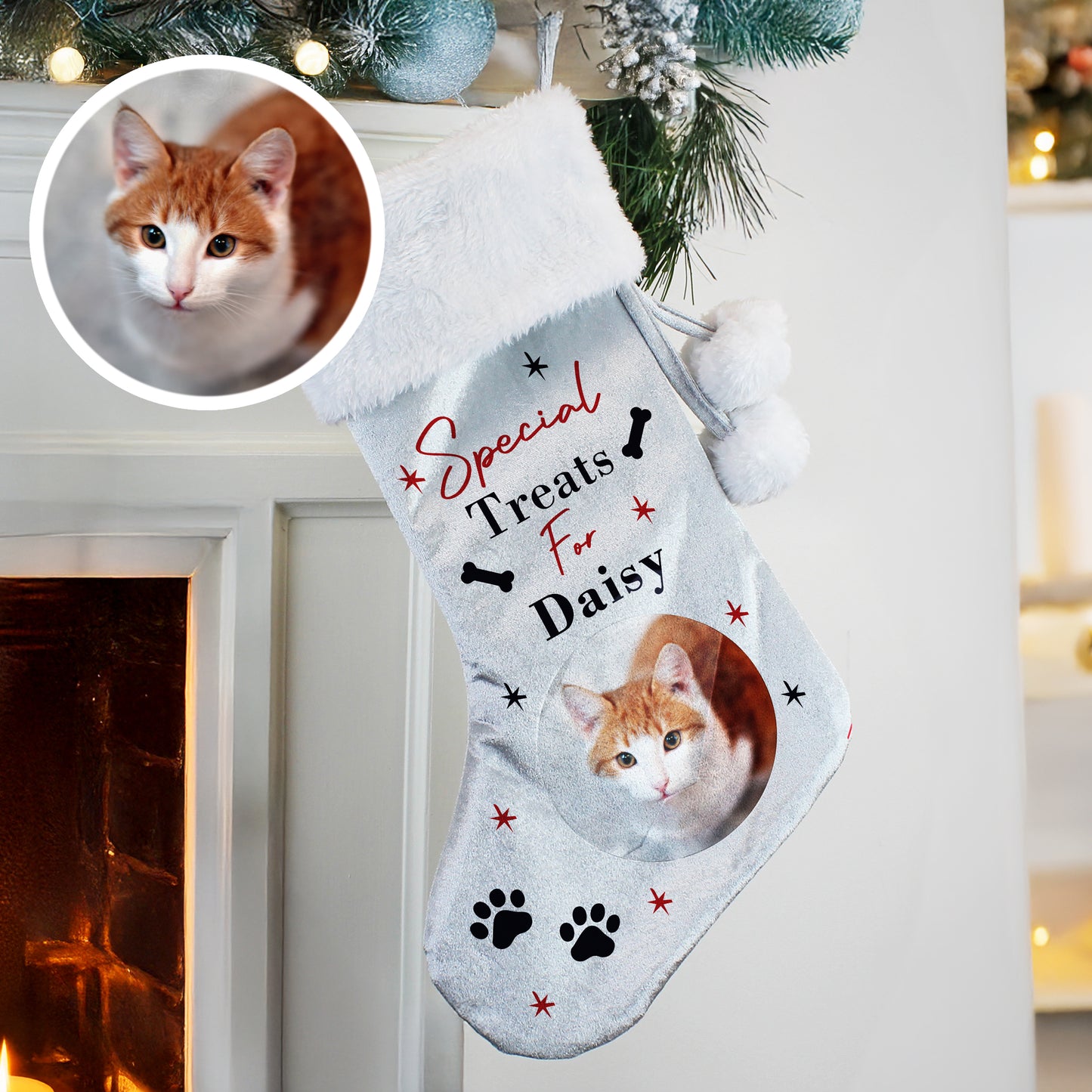 DOG PHOTO STOCKING