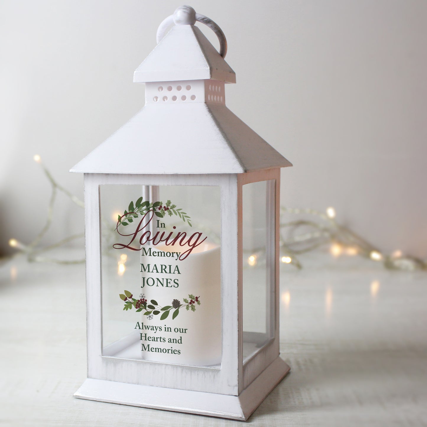 WHITE MEMORIAL LANTERN