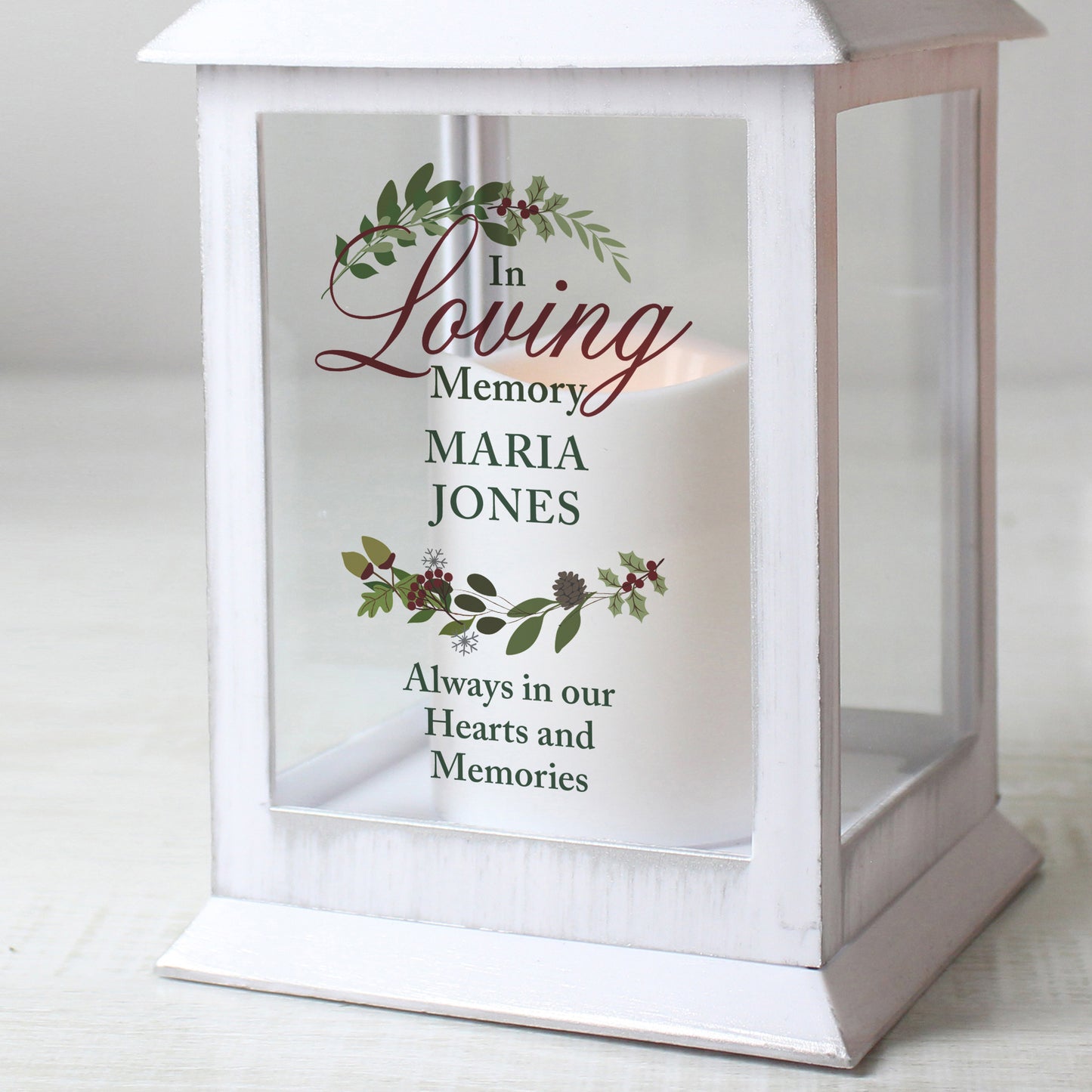 WHITE MEMORIAL LANTERN