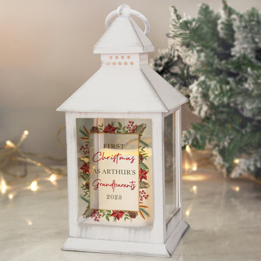 WHITE CHRISTMAS LANTERN