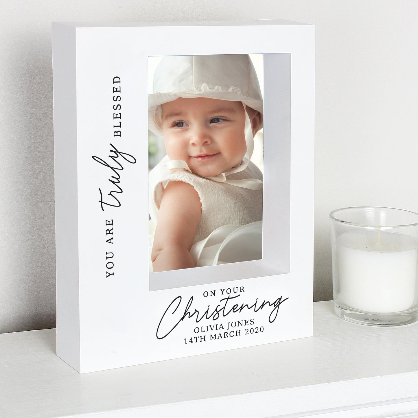 CHRISTENING BOX PHOTO FRAME