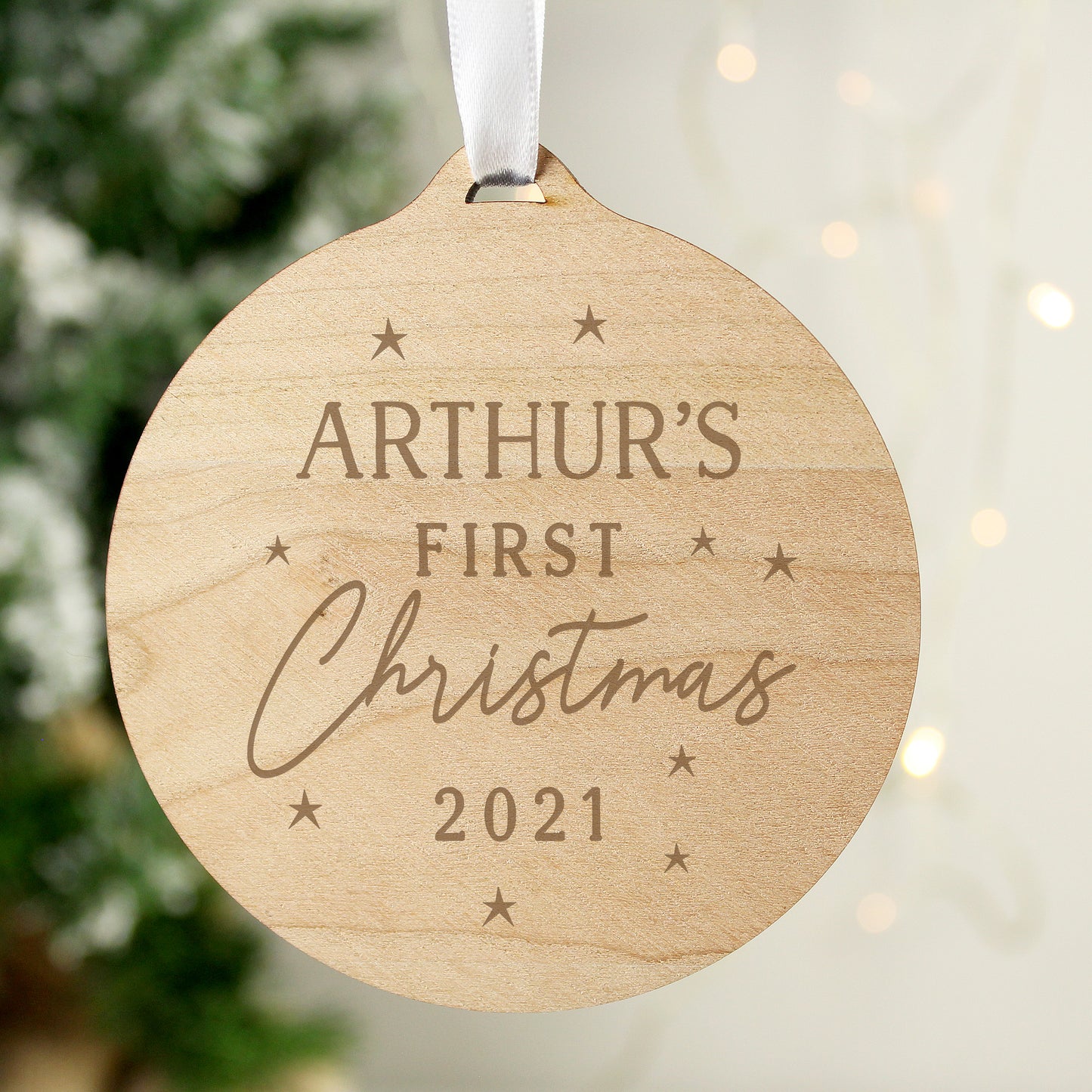 1ST CHRISTMAS WOODEN DECORATION