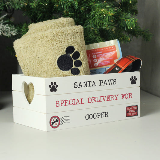 SANTA PAWS CHRISTMAS CRATE