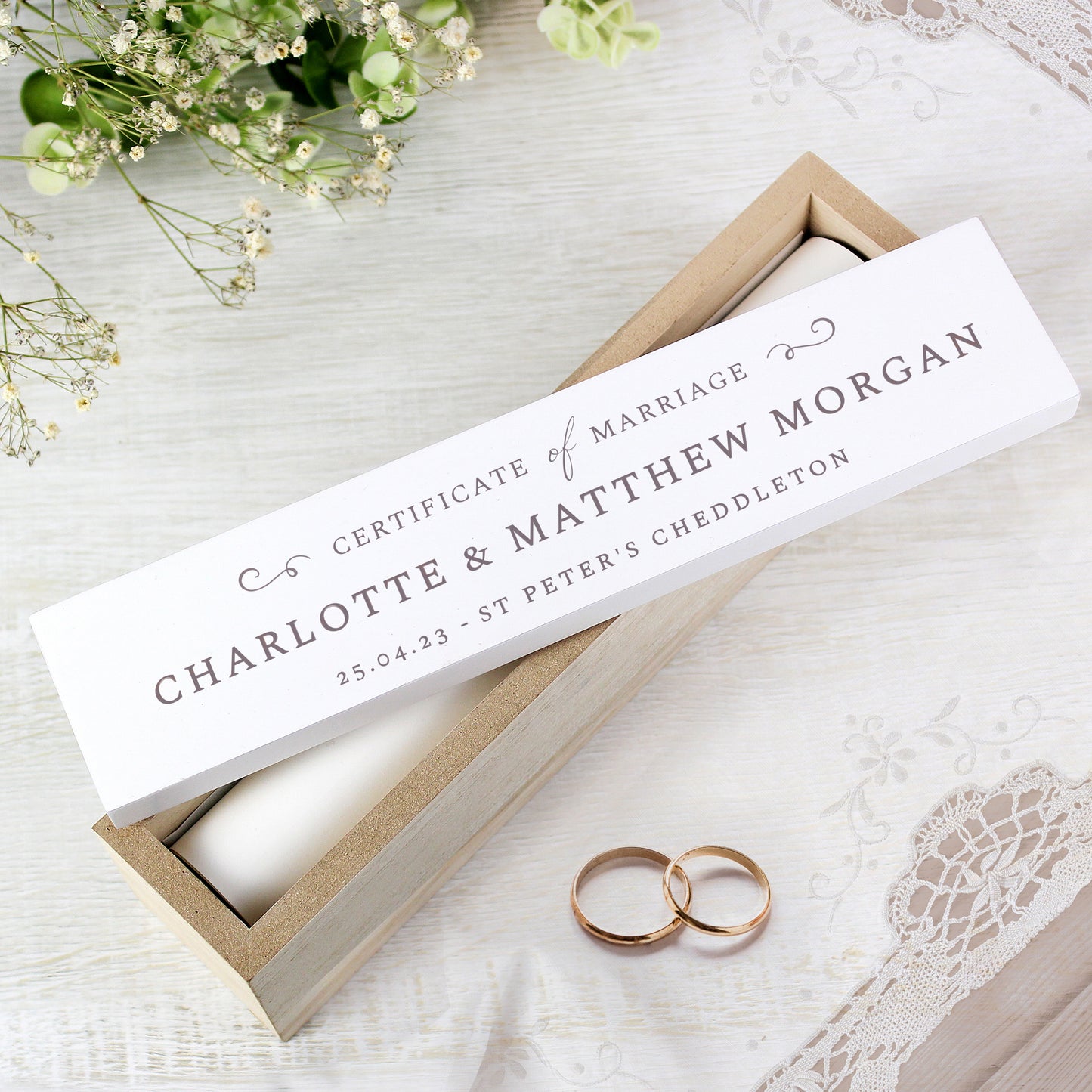 WEDDING CERTIFICATE HOLDER