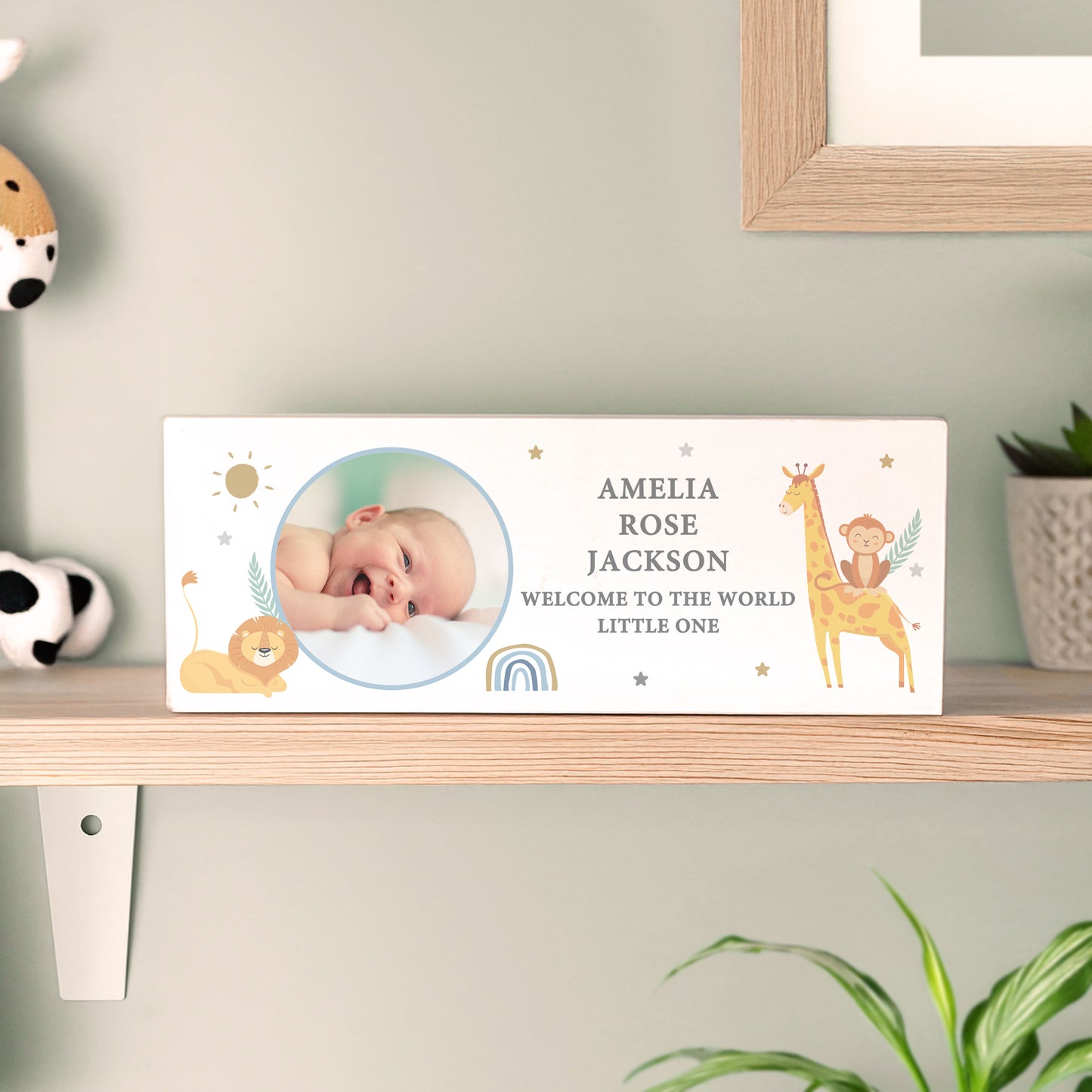 SAFARI ANIMALS NEW BABY ORNAMENT