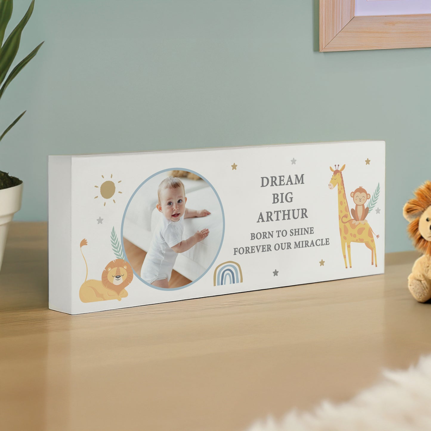 SAFARI ANIMALS NEW BABY ORNAMENT