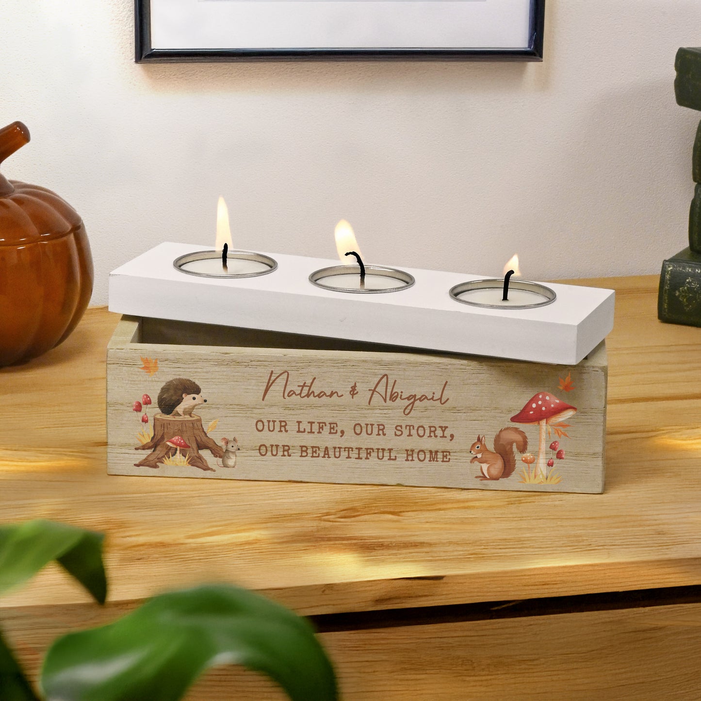 AUTUMN TEA LIGHT HOLDER
