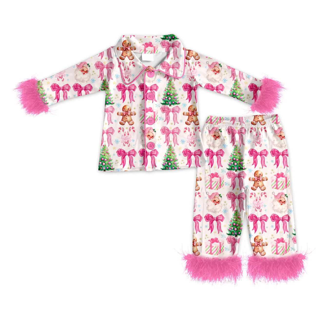 PINK FLUFFY CHRISTMAS PJS