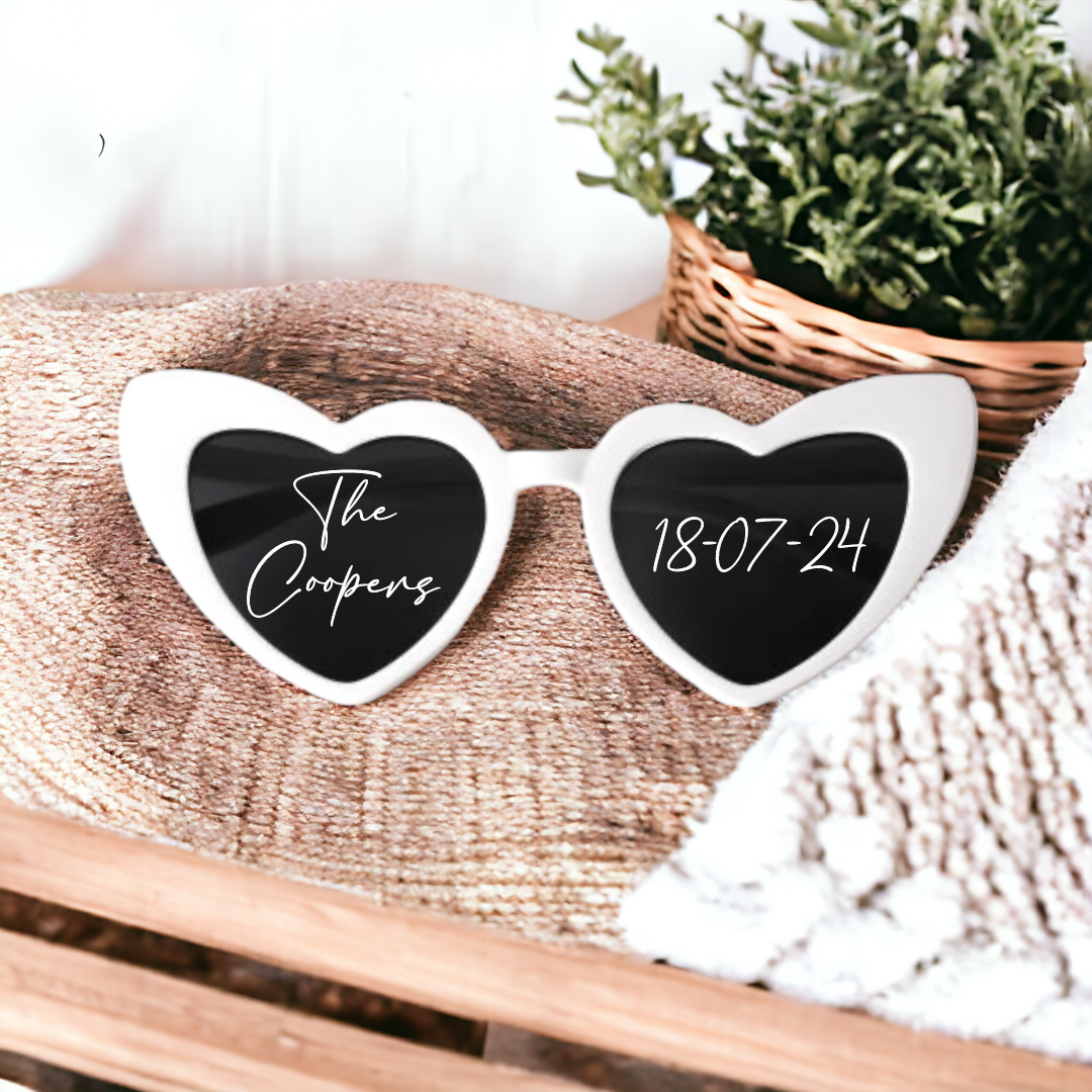Printed wedding sunglasses shop