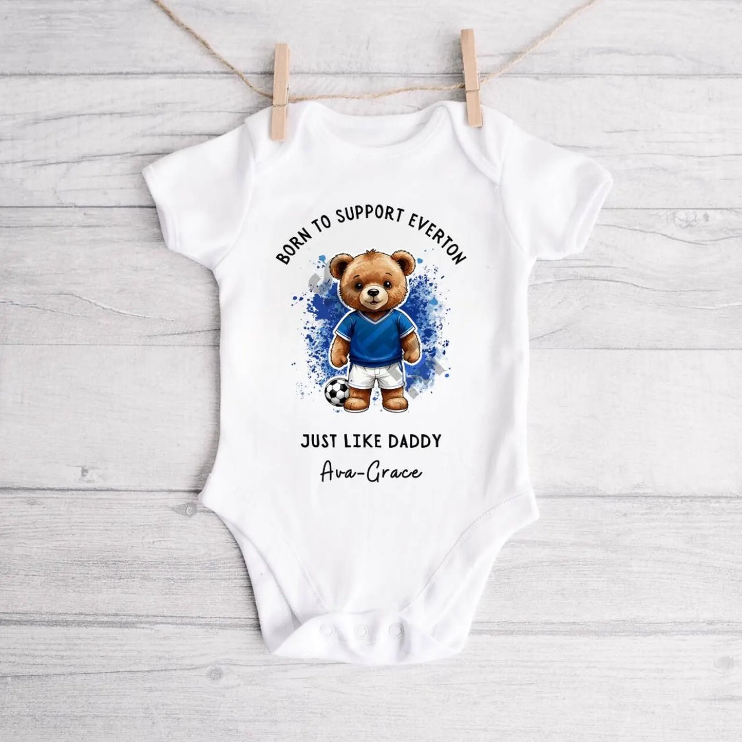 BORN TO SUPPORT EVERTON BABY VEST