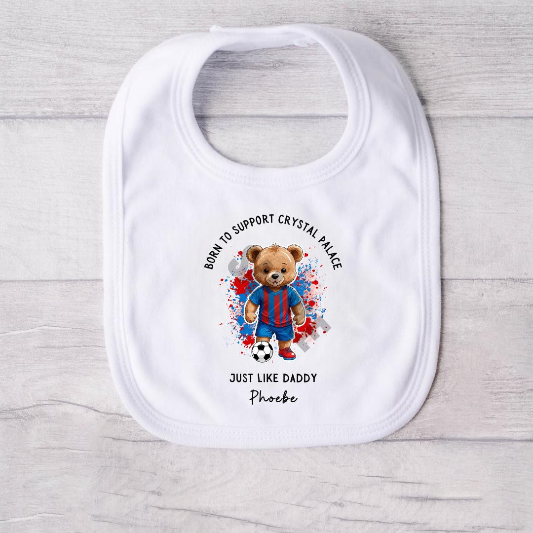 BORN TO SUPPORT CRYSTAL PALACE BABY VEST
