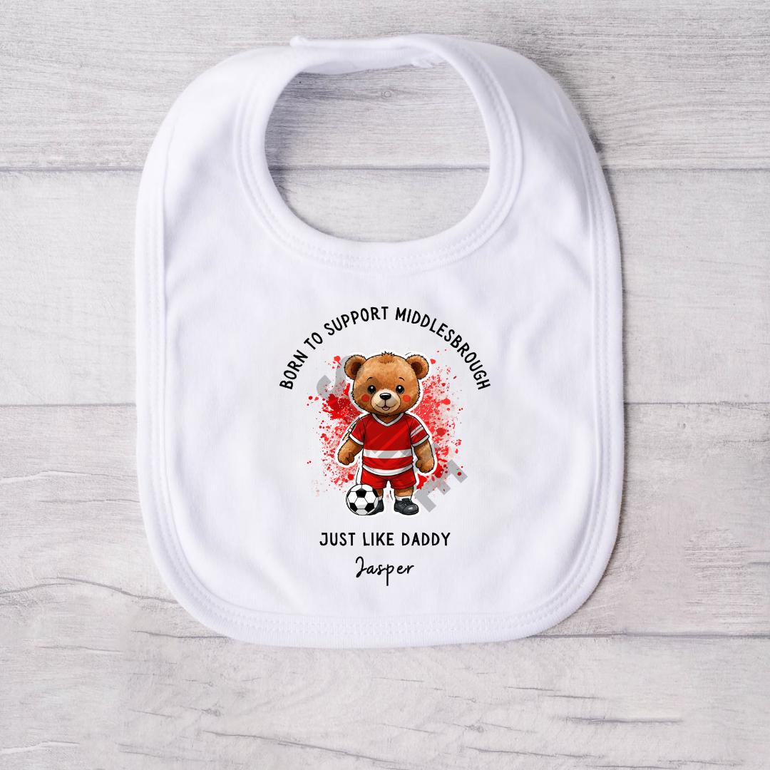 BORN TO SUPPORT MIDDLESBROUGH BABY VEST