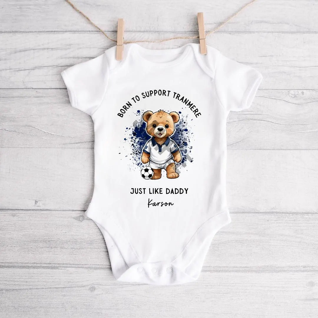 BORN TO SUPPORT TRANMERE BABY VEST