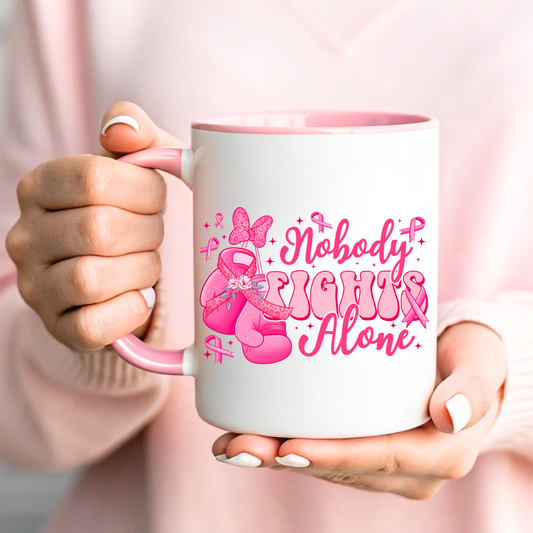 NOBODY FIGHTS ALONE MUG