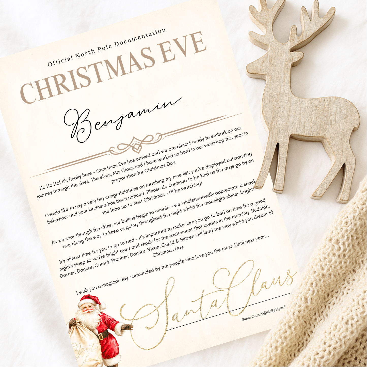 CHRISTMAS EVE LETTER